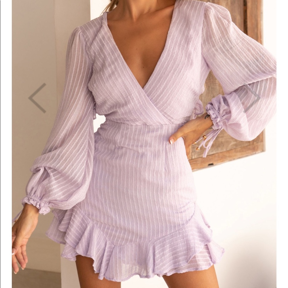 Never worn new with tags lavender linen dress